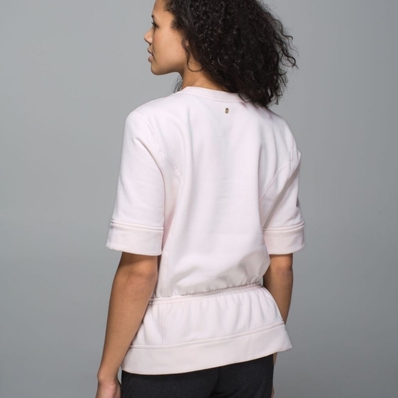 Lululemon Peplum Pullover In Pink - Picture 2 of 6